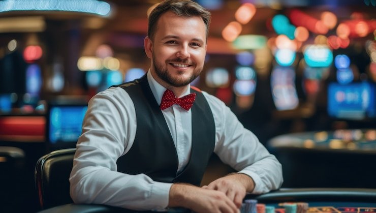 Antarmuka Auto Roulette di vespa togel menampilkan meja roulette dengan live feed multi-kamera